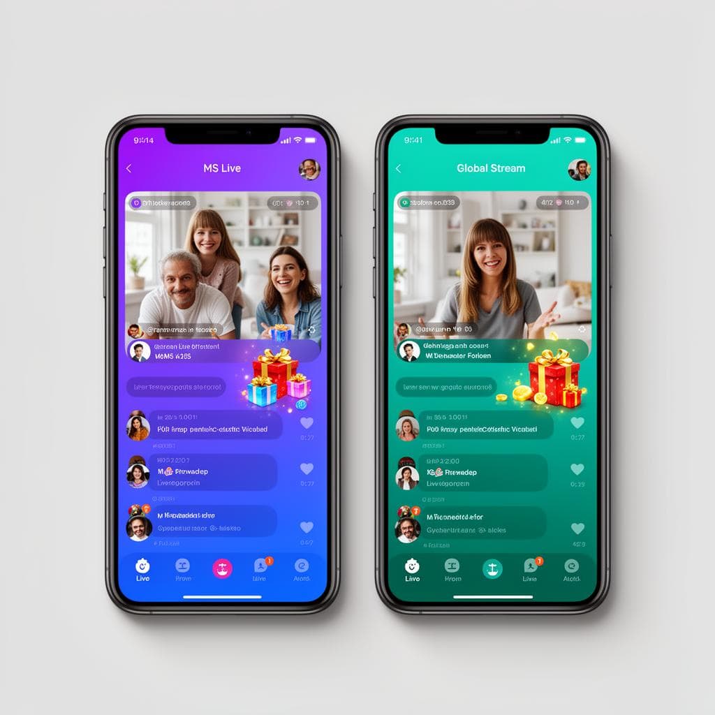 MS Live and Global Stream — Portfolio apps by MS Corporation